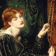 cropped version of Veronica Veronese Dante Gabriel Rossetti